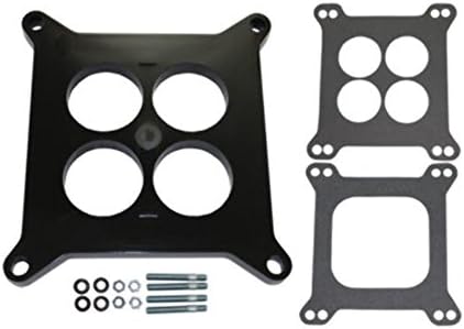 Pirate Mfg 1" Ported Square Phenolic Carburetor Spacer Fits Edelbrock Holley SBC BBC Chevy V8