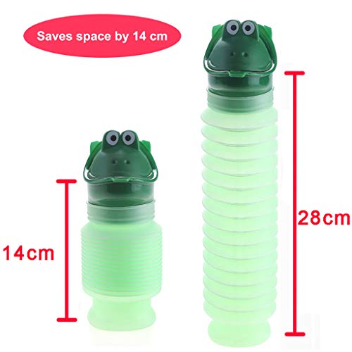 Emergency Urinal Portable and Reusable Outdoor Shrinkable Urinal Man and Women Outdoor Pee Bottle for Travel,Camping,Traffic Jam and Queuing (Green) - Thumbnail 2
