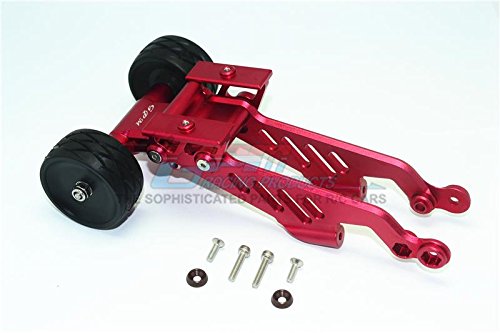 GPM Arrma 1/8 OUTCAST 6S BLX Stunt Truck Upgrade Parts Aluminum Rear Wheelie With Wing Mount - 1 Set Red