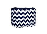 Baby Doll Bedding Chevron Crib Bumper, Navy