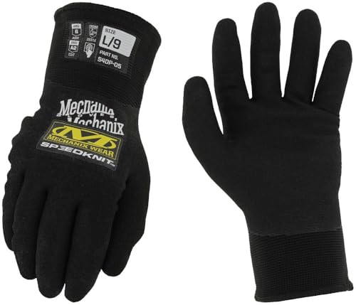 Mechanix Wear SpeedKnit Thermal Safety Gloves S4DP05, Black - XXLarge