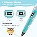 3D Pen,SHONCO 3D Printing Pen with LCD Screen Display for 3D Drawing Modeling Arts Crafts Doodle with 3 Color 1.75mm Filament