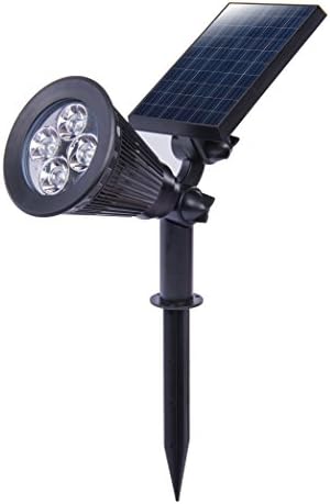 CADIMA Landscape Solar LED Spotlight Garden Decor Solar Lighting Waterproof Outdoor Solar Lights, White Light 200 Lumens