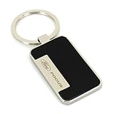 Ford Focus Rectangular Shaped Key Chain W/ Leather Insert