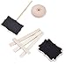 Megrocle 5 Pack Mini Framed Chalkboard Place Cards with Easel and 5 Pack Mini Rectangle Chalkboards Black Board with Stand for Weddings and Parties, Message Board Signs or Other Special Occasions