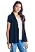 Women's Short Sleeve Extra Soft Viscose Made from Bamboo Casual Lightweight Cardigan (2X-Large, Black)