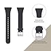 MEFEO Compatible with Fitbit Versa Bands, Slim Soft Silicone Sport Band Thin Narrow Wristband Replacement Strap for Fitbit Versa/Versa 2/Versa Lite Edition Women Men (Black, Small)