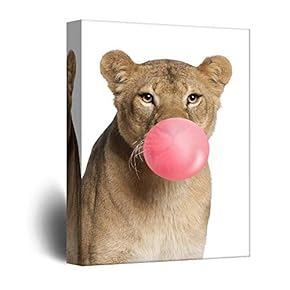 Canvas Wall Art Cute Animals Playing...