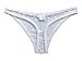 Haian PVC G-String Lace Panties Ladies Briefs (X-Large, Glass Clear)