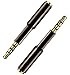 Josi Minea x 3 Pcs 3.5mm Audio Jack Extender Headphone Adapter with Gold Plated 4-Pole Connectors for Apple iPhone 6/6S/6+/5S/5 iPad Samsung Galaxy S6/S5 Note & Most Smartphones & Tablets [ 3 Pack ]