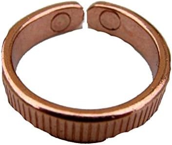 Brand New, Large / Extra Large Finger Size, Small Lines Design, Magnetic Therapy Ring