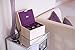 Stackers Jewelry Box | classic cream & purple criss cross