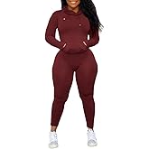 Nimsruc 2 Piece Outfits For Women Sweatsuits Sets Hooded Tracksuit Long Sleeve Pullover Jogger Sweat Pants Set