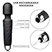 Wand Massager Powerful Morease Personal Massagers Cordless Rechargeable 20 Modes 8 Speeds Waterproof Whisper Quiet Handheld Massager for Women Men Neck Shoulder Back, Muscle Recovery
