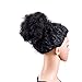 SWACC Afro Puff Drawstring Ponytail Kinky Curly Afro Clip on Updo Chignon Bun Hair Piece Extensions for African American Women Medium Size (Natural Black Brown-2#)thumb 3