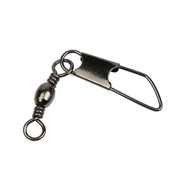 SHELURE-Fishing-Line-to-Hook-Clip-Connector-Swivels-20-75LB-Pack-of-100