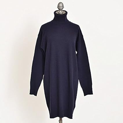 Amazon メゾン マルジェラ Maison Margiela 851ct0876 R ハイネックエルボーパッチニットワンピース 815m Grey S レディース ワンピース チュニック 通販