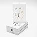 Zipbuds 26 Bluetooth Wireless Custom Fit in-Ear Headphones: HD Stereo Sound Waterproof Sweatproof 15-Hour Supercharged Battery (White & Rose Gold)