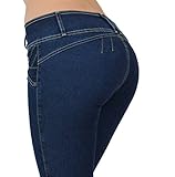 Style 3025 - Colombian Design Butt lift, Levanta Cola, Straight Leg Jeans