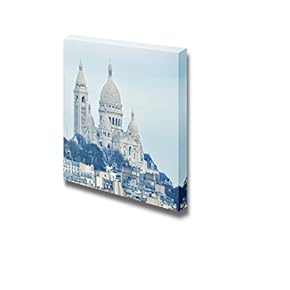 Canvas Prints Wall Art - Paris. Basilique Du Sacre Coeur. | Modern Wall Decor/Home Decoration Stretched Gallery Canvas Wrap Giclee Print. Ready to Hang - 12" x 12"