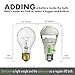 safelumin SA19-450U50 Rechargeable Light Bulbs Cool White - Emergency Lights for Home Power Failure – Works as Normal LED Bulbs