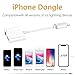 Headphone Jack Adapter,Dongle Adapter to 3.5mm Jack Converter, Car Charge Accessories for iPhone 8/X/XS MAX/XR/8Plus/7/7 Plus, 2 in 1 Earphone Adapter Cable & Audiothumb 4