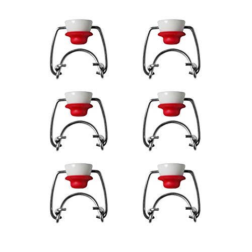 Ceram-Seal Ceramic Cap Replacement Caps for Pratico Kitchen Secure Swing 16 oz Swing Top Style Bottles - 6 Pack Ceram-Seal Ceramic Cap Replacement Caps for Pratico Kitchen Secure Swing 16 oz Swing Top Style Bottles - 6 Pack