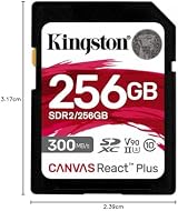 Kingston Canvas React Plus 256GB SDXC UHS-II U3 V90 Memory Card for 4K 8K view 4