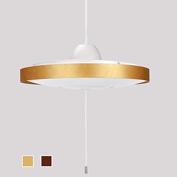 Amazon Dingliled Ledペンダントライト 吊り下げライト 4畳 6畳 30w 和風 和室 昼光色 3段階調光 常夜灯 木枠 薄型 軽量 プルスイッチ ひも付き Led電球内蔵 おしゃれ 引掛けシーリング ダイニング 食卓 キッチン カウンター 台所 取付簡単 ナチュラル Dingliled