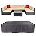Veronica Patio Sofa Cover Outdoor Sectional Furniture Cover Waterproof Garden Couch Cover Dust Proof Protective Loveseat Covers 124x63x29 Inch