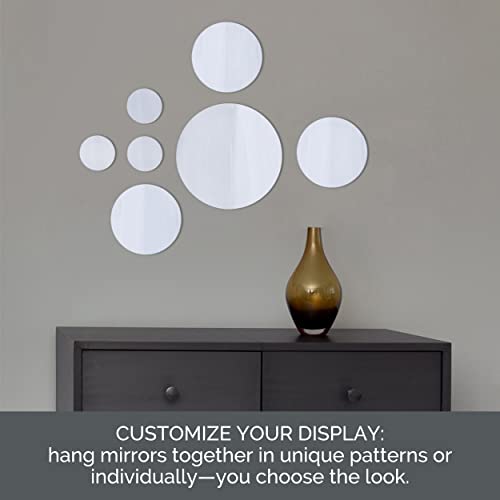 Elements Round WallMount Mirror, Set of 7, Assorted Sizes 5046370