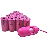 220 Disposable Diaper Refill Bags with FREE Dispenser, Unscented (Color: Pink)