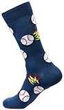 Fine Fit Mens Printed Cotton Casual Socks
