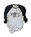 Coutgo Spooky Halloween Raglans Unisex Funny Raglan T-Shirt Adult & Youth