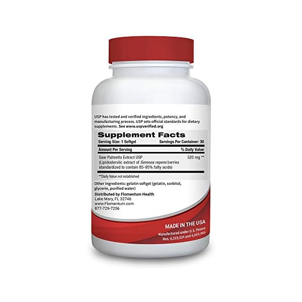 Flomentum® Saw Palmetto Oil Extract 320 mg The Only USP Verified