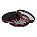 Fotodiox Pro WonderPana Go H3+ Naked Standard Kit - GoTough Filter Adapter System f/ GoPro HERO3+ and HERO4 Naked Camera Without Case with Three Filters (UV, CPL, ND8)