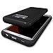 CoverON SecureCard Series Case for Samsung Galaxy S8 Plus, Credit Card Holder Hybrid Phone Cover with Faux Brushed Metal Design - Black