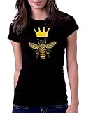 Queen Bee - Womens Tee T-Shirt, Small, Black