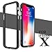 iPhone X Case, iPhone 10 Case, Yometome TPU Hybrid Shockproof Anti-Scratch Finish Slim Thin Bumper Case for Apple iPhone X/10 (5.8 inches) Black for Girl Boy Man Woman