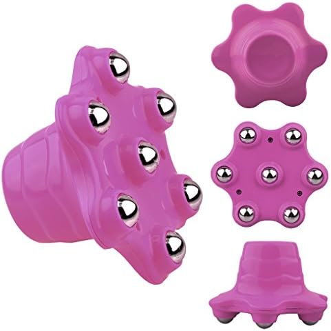 BIAL Hand Held Portable UFO Massager for Back, Neck &amp; Body Massager (red)