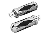 KCInt Diamond Stylin' Clevis Mount Footpegs for Harley