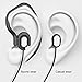 Running Headphones Over Ear Sport Earphones with MIc HD Stereo Sweatproof Earbuds with Bass for Gym Sports Workout Headsets (Black)