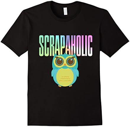 Men's Scrapaholic Funny Scrapbooking Shirt 2XL Black