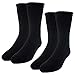 2 Pairs of Mens Thick Heat Trapping Insulated Boot Thermal Socks Pack Warm Winter Crew For Cold Weather