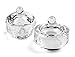 Leegoal 2 pcs New For Liquid Powder Tool Crystal Dappen Dish Nail Art Acrylic