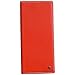 Pacer Go RFID Blocking Slim Minimalist Long Travel Wallet Genuine Leather Passport Holder Travel Cover (Red)