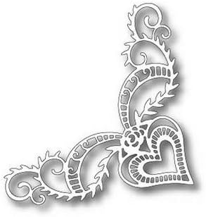 Tutti Designs Fancy Heart Corner Cutting Die TUTTI-193