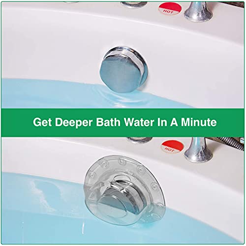 Bathtub Overflow Drain Cover, Tub Overflow Stopper to Get More Bathtub