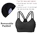 AKAMC Women's Removable Padded Strappy Sports Bra Yoga Tops Activewear for Women