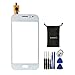 sunways Touch Digitizer Glass Lens Screen Replacement for Samsung Galaxy j1 Ace j110 with Device Opening Tools(White)